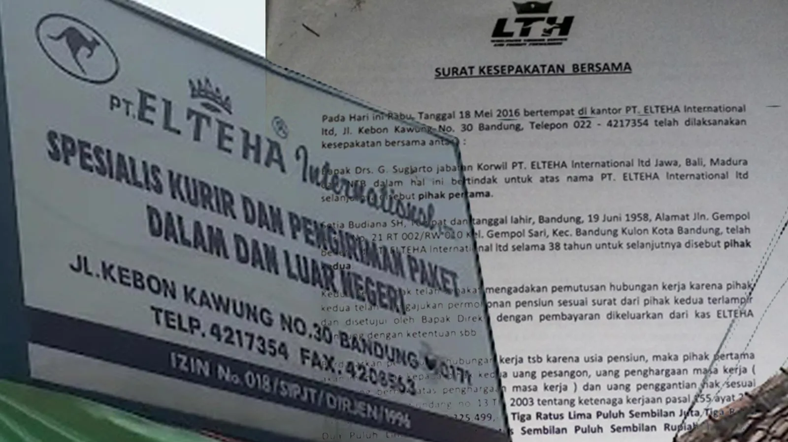 Pesangon Karyawan Elteha 001