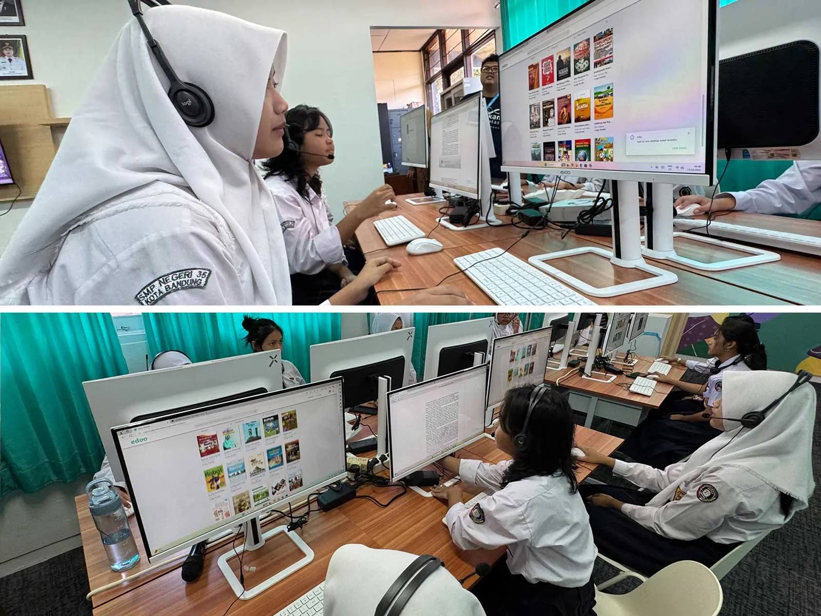Smpn 35 Bandung Kini Punya Perpustakaan Digital