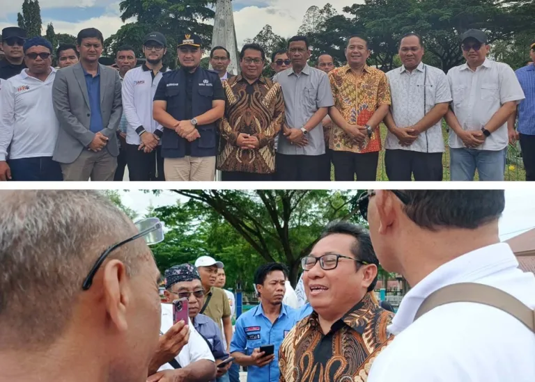 Peresmian Monumen Media Siber Indonesia pada HPN 2026 di Cilegon Banten disaksikan jajaran pengurus SMSI dan pejabat daerah.