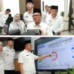 Bupati Bandung Dadang Supriatna didampingi Ali Syakieb melakukan sidak ke kantor Bapenda Kabupaten Bandung pasca libur Lebaran 2026