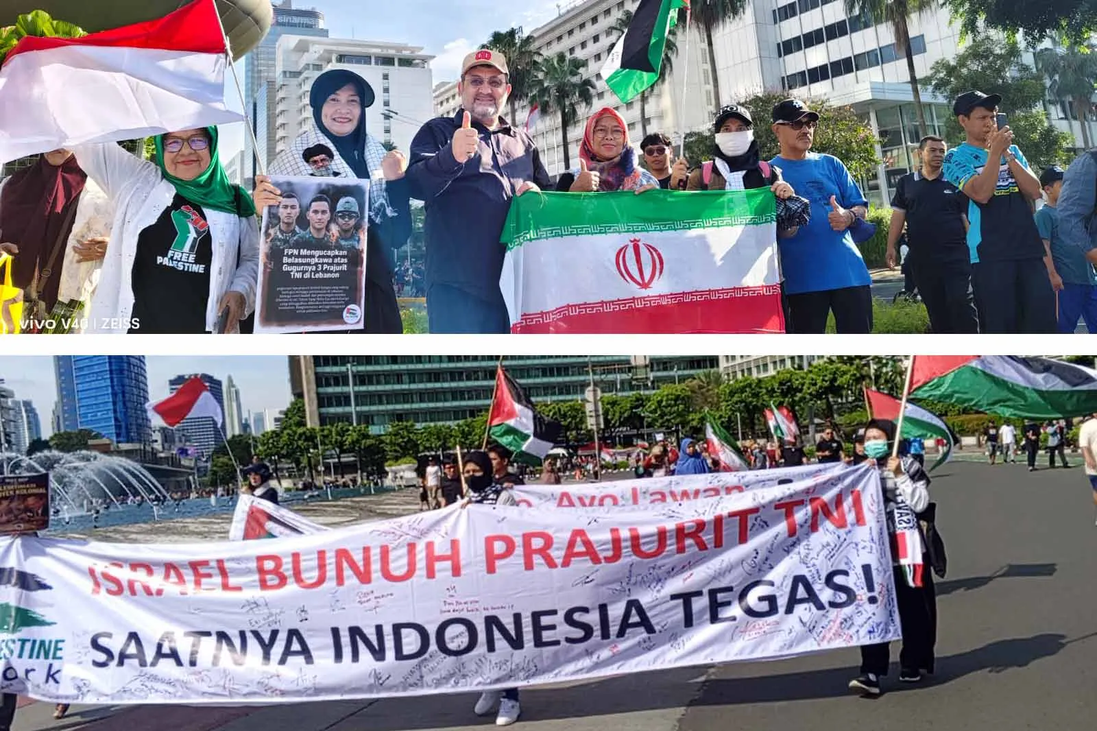Duta Besar Iran Mohammad Boroujerdi Di Aksi Free Palestine Network Jakarta