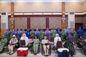 Kegiatan Donor Darah HUT ke-62 Dharma Pertiwi di Kodam III/Siliwangi