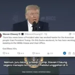 terkait isu kesehatan Presiden AS, Steven Cheung tegaskan Presiden tetap bekerja di Ruang Oval.