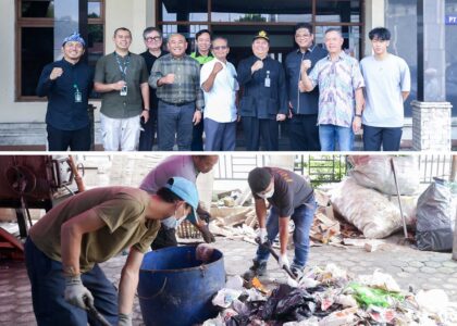 Foto Sekda Iskandar Zulkarnain Saat Meninjau Alat Atau Visualisasi Prototipe Pengolahan Sampah 2