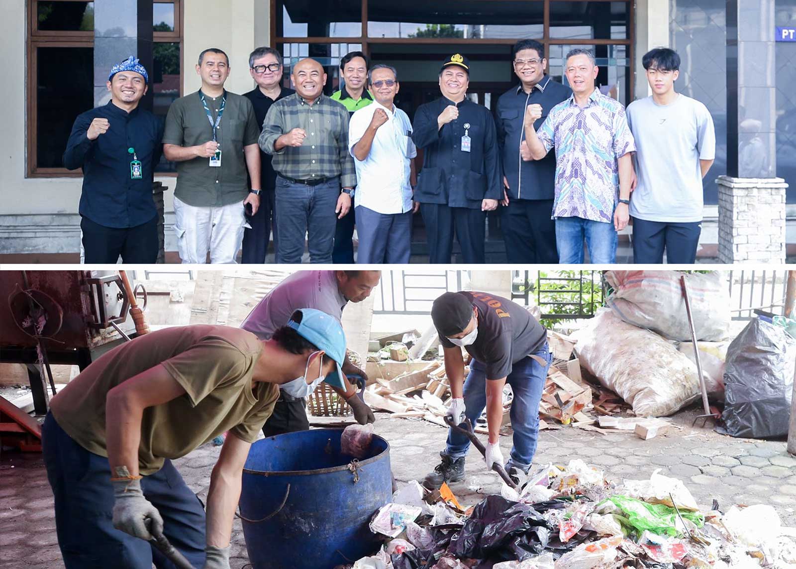 Foto Sekda Iskandar Zulkarnain Saat Meninjau Alat Atau Visualisasi Prototipe Pengolahan Sampah 2