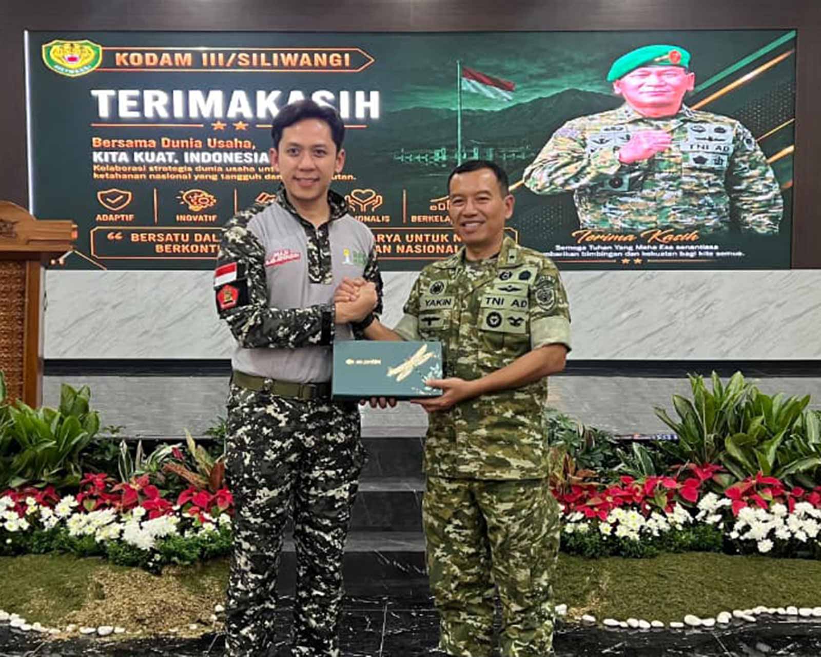 Jenderal Santri Melalui Brigjen TNI Nurul Yakin Memberikan Materi Wawasan Kebangsaan Di Diklatda HIPMI Jawa Barat