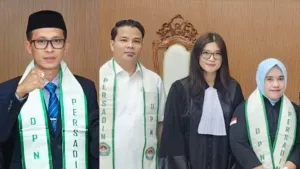 Kader Persadin Jawa Barat Usai Dilantik Menjadi Advokat Baru