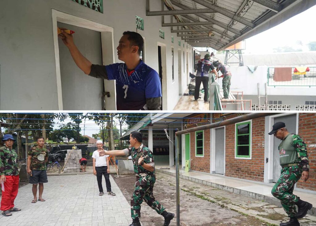 Kolonel Inf Ari Sudarsono Pimpin Baksos Renovasi Dan Layanan Adminduk Di Panti Asuhan