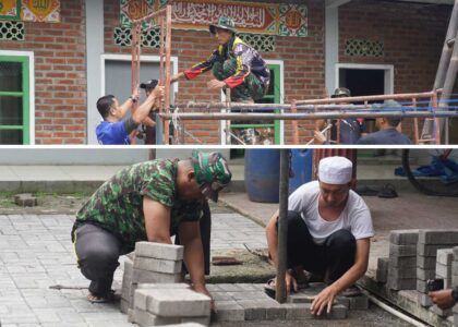 Personel Kodiklatad Renovasi Panti Asuhan Dan Pasang Paving Blok Di Bandung Barat