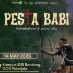 Poster Rencana Pemutaran Film Dokumenter Pesta Babi Di Gedung Olah Seni Patanjala ISBI Bandung