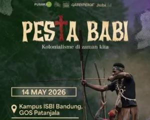 Poster Rencana Pemutaran Film Dokumenter Pesta Babi Di Gedung Olah Seni Patanjala ISBI Bandung