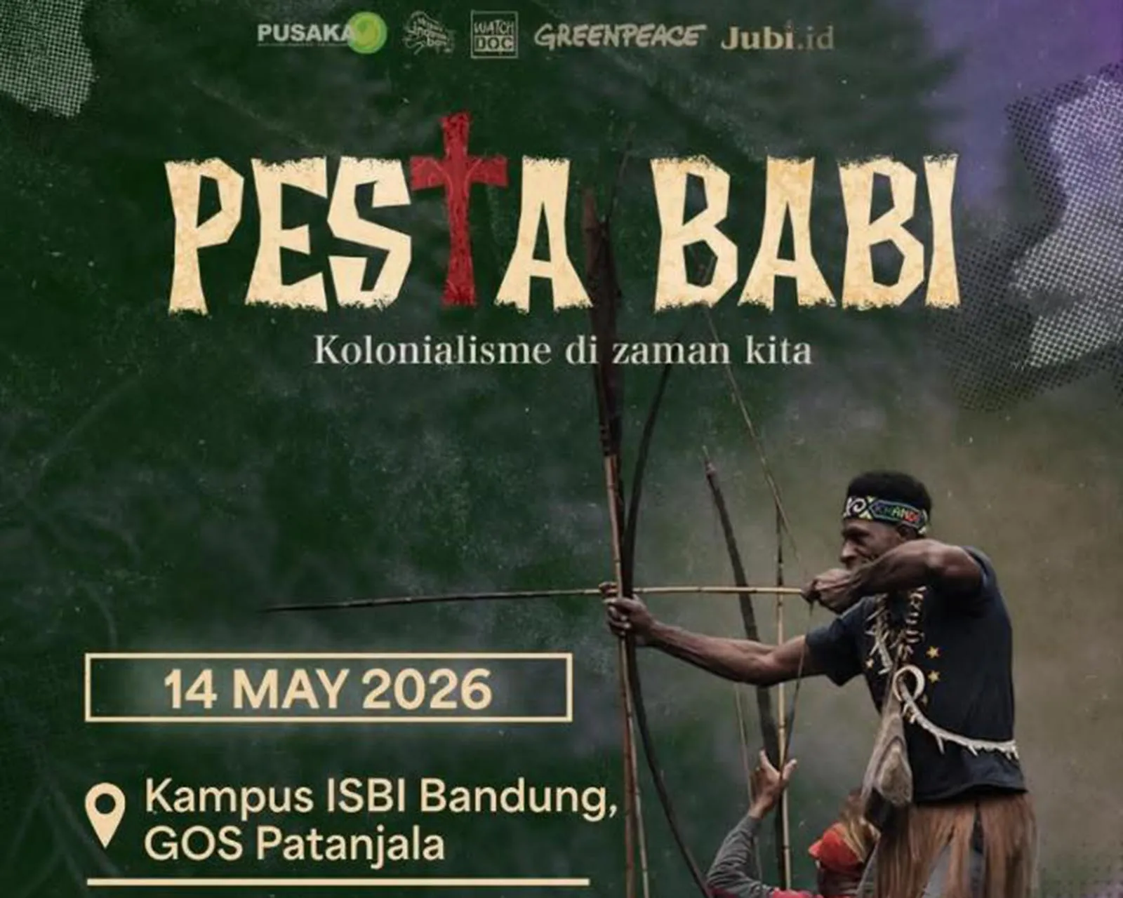 Poster Rencana Pemutaran Film Dokumenter Pesta Babi Di Gedung Olah Seni Patanjala ISBI Bandung