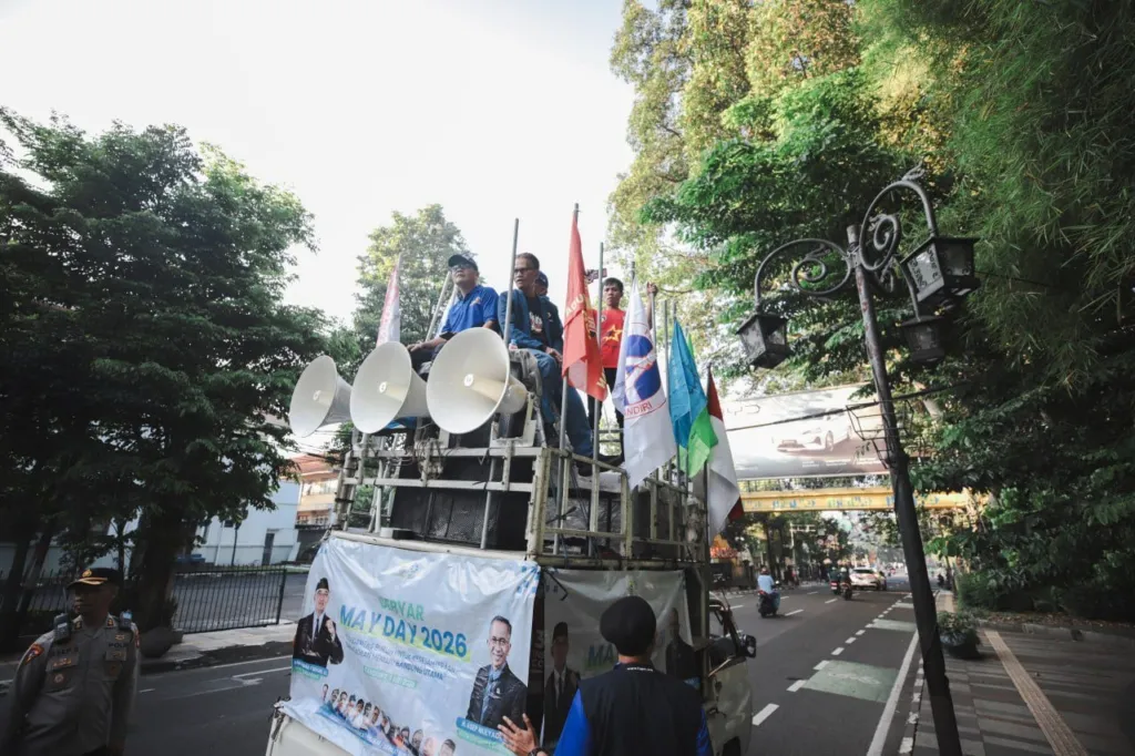 Suasana Gebyar May Day 2026 Di Balai Kota Bandung Kolaborasi Buruh Dan Pemerintah 002