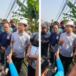 Bupati Bandung Dadang Supriatna Meninjau Proyek Drainase Banjir Di Baleendah